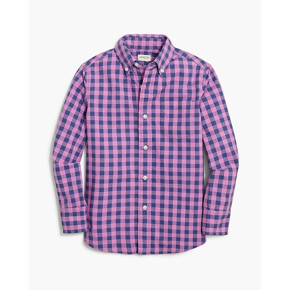 Crewcuts Factory Boys’ Gingham Washed Shirt, size 10